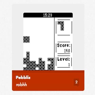 Pebble Watch Games