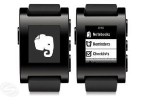 Pebble Watch Evernote