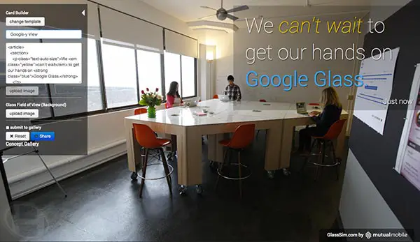 Glass Sim For Google Glass Apps